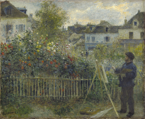 Modern Garden Claude Monet Painting in His Garden at Argenteuil