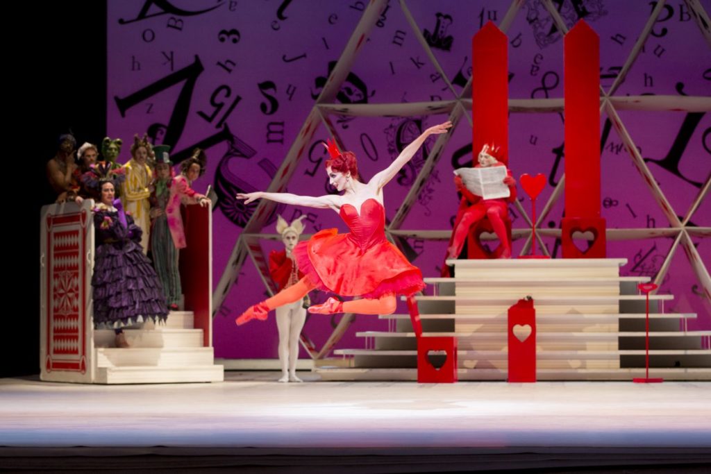 Laura Morera as The Queen of Hearts in Christopher Wheeldons Alices Adventures in Wonderland for The Royal Ballet CJohan PerssonRoyal Opera House 2013